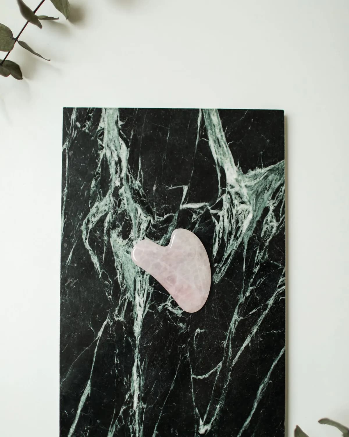 Gua Sha de Quartzo Rosa, cor única
